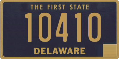 DE license plate 10410