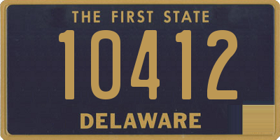 DE license plate 10412