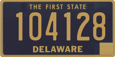 DE license plate 104128