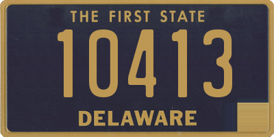 DE license plate 10413