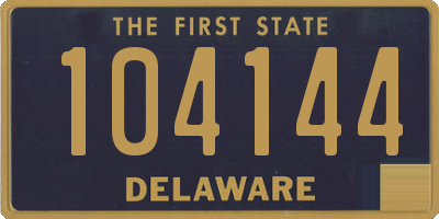 DE license plate 104144