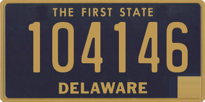 DE license plate 104146