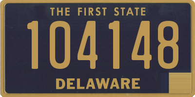 DE license plate 104148