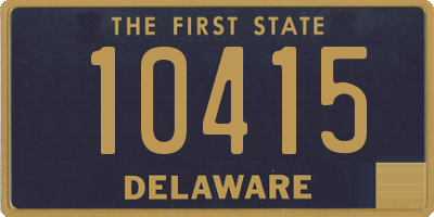 DE license plate 10415