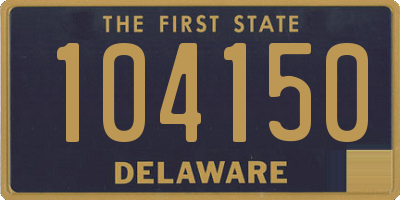 DE license plate 104150