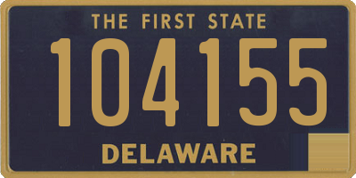 DE license plate 104155