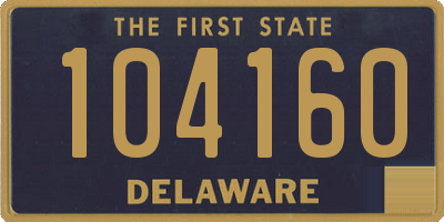 DE license plate 104160