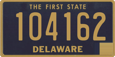 DE license plate 104162