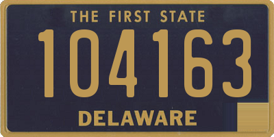 DE license plate 104163