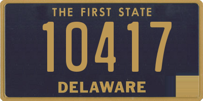 DE license plate 10417