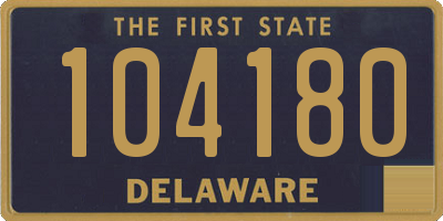 DE license plate 104180