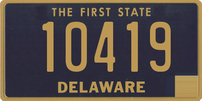 DE license plate 10419