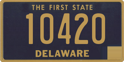 DE license plate 10420