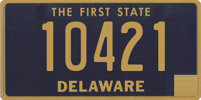 DE license plate 10421