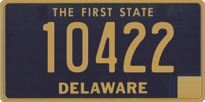 DE license plate 10422