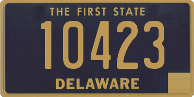 DE license plate 10423