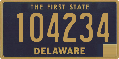 DE license plate 104234