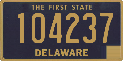 DE license plate 104237