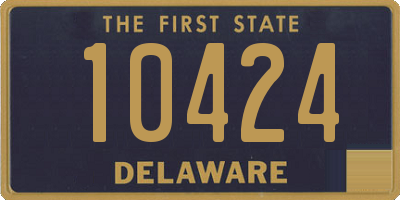 DE license plate 10424