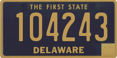 DE license plate 104243