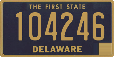 DE license plate 104246