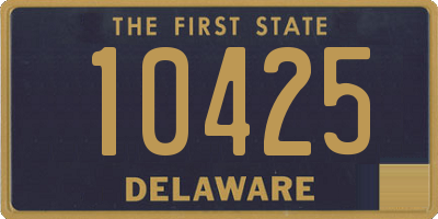 DE license plate 10425