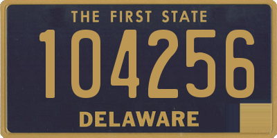 DE license plate 104256