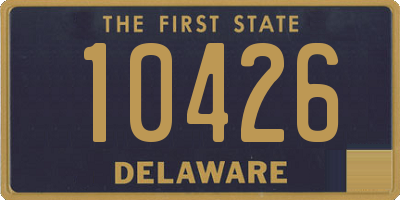 DE license plate 10426