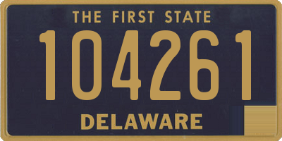 DE license plate 104261