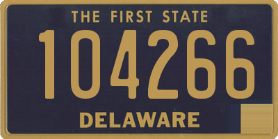 DE license plate 104266