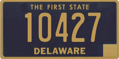 DE license plate 10427