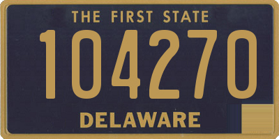 DE license plate 104270