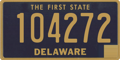 DE license plate 104272