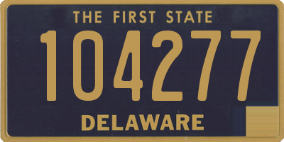 DE license plate 104277