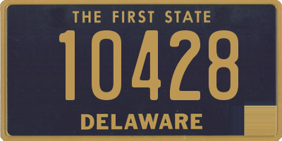 DE license plate 10428