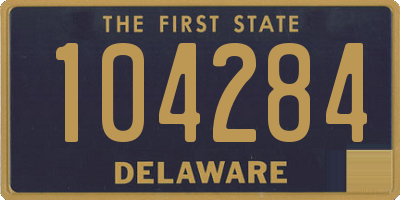 DE license plate 104284