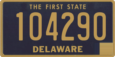 DE license plate 104290