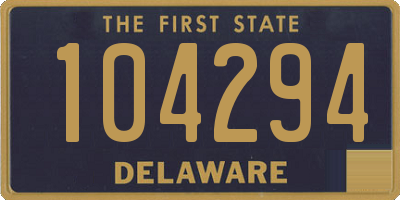 DE license plate 104294