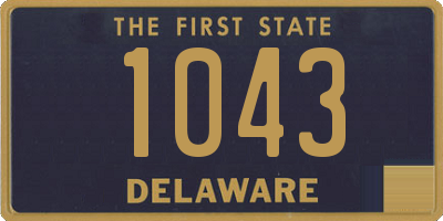 DE license plate 1043