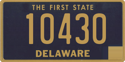 DE license plate 10430