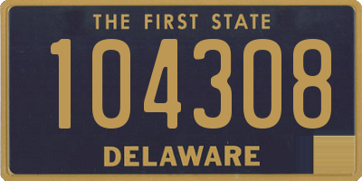 DE license plate 104308