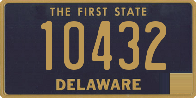 DE license plate 10432