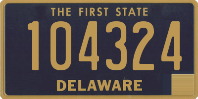 DE license plate 104324