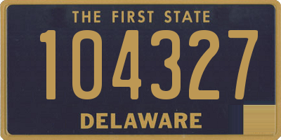 DE license plate 104327