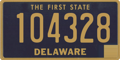 DE license plate 104328