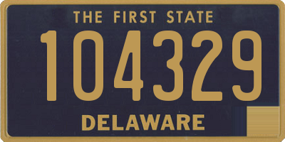 DE license plate 104329