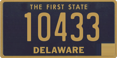 DE license plate 10433