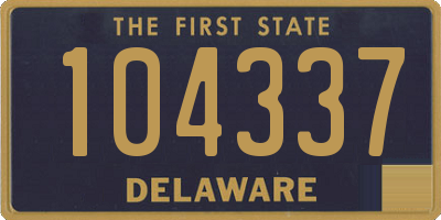 DE license plate 104337