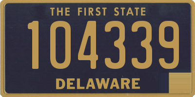 DE license plate 104339