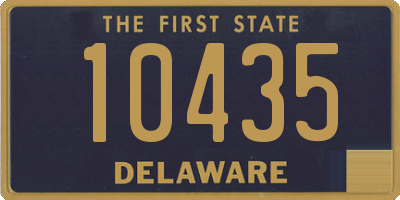 DE license plate 10435